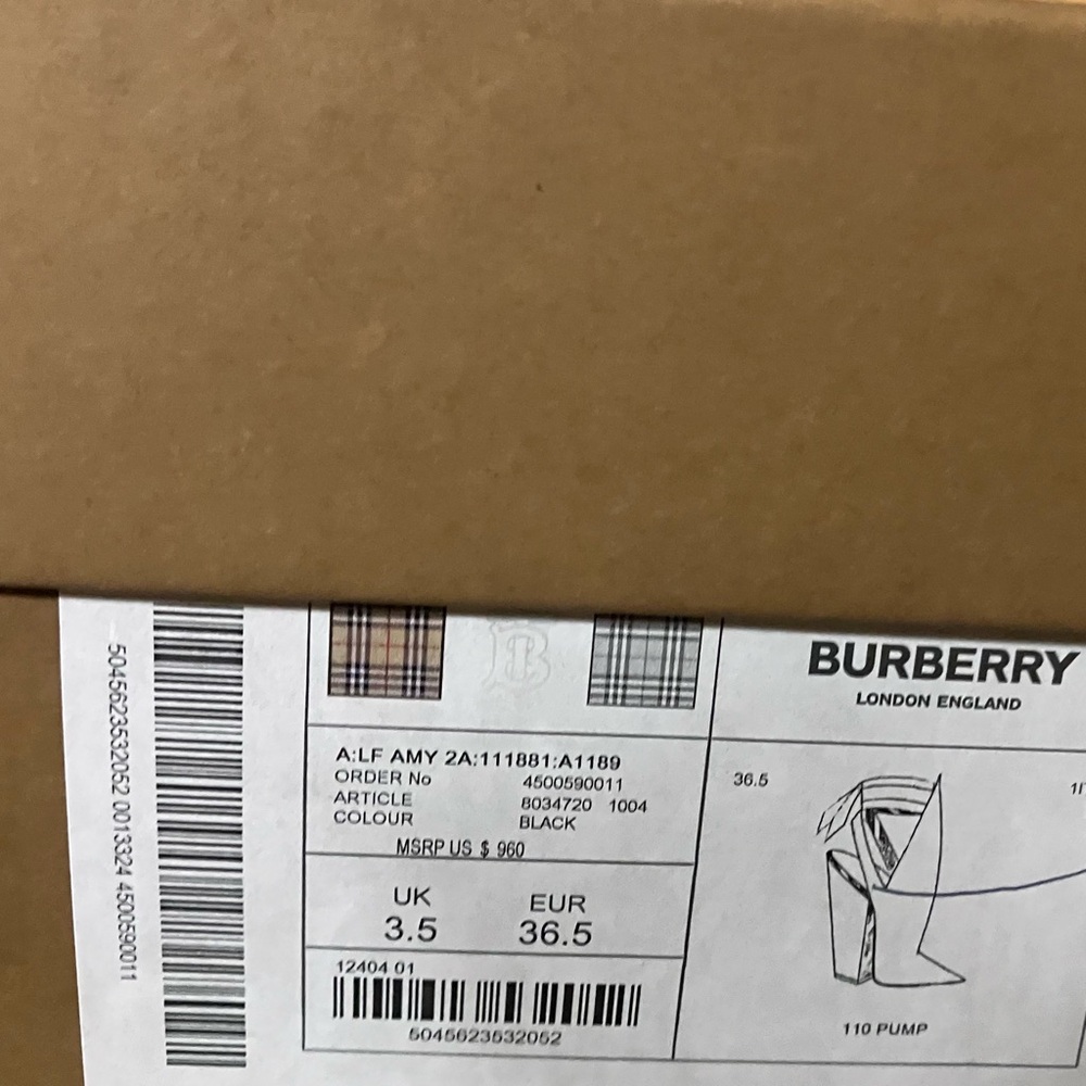 Burberry Amy Black Leather Ankle Tie Strap Booties - Size 6.5 (36.5 Authentic) - Picture 13 of 14